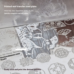 Papillon français coeur amour fleur année <span class=keywords><strong>serpent</strong></span> motif Nail Art modèles plaque en acier inoxydable dentelle outil de transfert <span class=keywords><strong>ongles</strong></span> estampage - Product Image 4