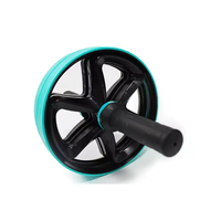Julyfit Roue d'Exercice Double Personnalisée en TPE+PP, Équipement de Musculation Durable pour Entraînement de Force