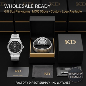 <span class=keywords><strong>Montre</strong></span> de sport de luxe pour hommes personnalisée qualité importée exportation étanche en <span class=keywords><strong>acier</strong></span> inoxydable 20mm de largeur de bande <span class=keywords><strong>montre</strong></span> analogique en cristal pour hommes - Product Image 4