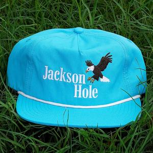 Casquettes Snapback personnalisées à 5 panneaux en nylon, logo brodé, casquettes non structurées - Product Image 2