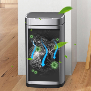 Kitchen Smart Sensor Trashcan Rubbish Can Dustbin Dust Bin Stainless Steel Waste Bin Garbage Can Trash Bin