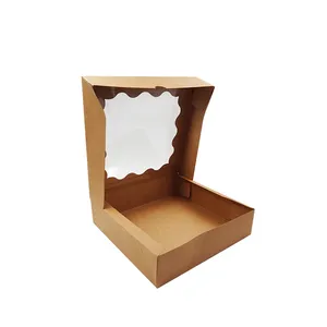 उच्च गुणवत्ता वाली कुकी बेकिंग पैकेजिंग मिठाई बिस्किट केक कस्टम प्रिंटिंग विंटेज क्राफ्ट पेपर बॉक्स