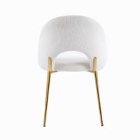 Chaise de salle à manger moderne minimaliste en velours de luxe italien, empilable, imperméable, chaises Teddy rembourrées, mobilier de maison
