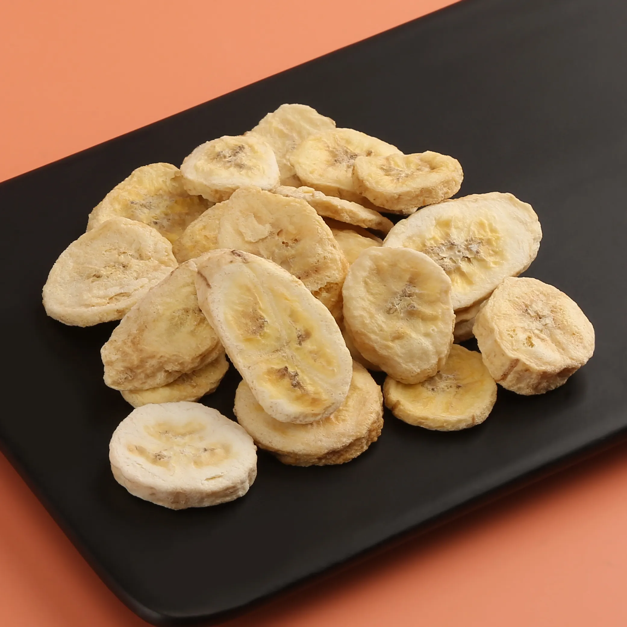 Guoyue Alta Qualidade Sublimated Banana Dice Liofilizado Frutas Em Pó Sublimação Ingredientes Congelar Fatia De Banana Seca