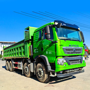 Sinotruk HOWO TX 8x4 12-Wheel Dump Truck kapasitas 30 meter kubik 50 Ton Payload Diesel Euro 2 emisi Weichai mesin kiri baru - Product Image 1