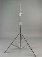 Wellmaking-Support de lampe de photographie en acier inoxydable, trépied à ressort rembourré de 9,2 pieds/280cm, pour boîte à lumière de studio