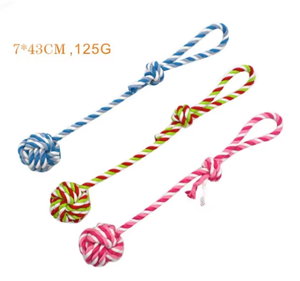 เชือกดัมเบลของเล่นสำหรับสัตว์เลี้ยงเชือกคอตตอนของเล่นสำหรับสัตว์เลี้ยงแข็งแรงทนทานแบบกำหนดเองไม่สามารถทำลายได้ - Product Image 6