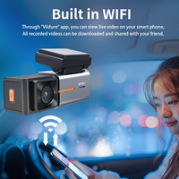 Mini caméra de tableau de bord double 4K avant et arrière Caméra DVR de voiture WIFI à vision nocturne 4K pour voitures