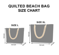 Sac de voyage matelassé portable en polyester brodé Série Marine, motif personnalisé étoile de mer et coquillage, sac multifonctionnel