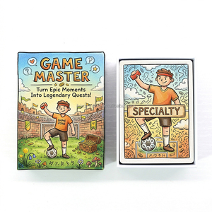 Juego <span class=keywords><strong>de</strong></span> <span class=keywords><strong>Cartas</strong></span> <span class=keywords><strong>de</strong></span> Fútbol Personalizado con Caja Rígida <span class=keywords><strong>de</strong></span> Lujo con Tapa y Base, Juego <span class=keywords><strong>de</strong></span> Mesa <span class=keywords><strong>de</strong></span> Fútbol Profesional para Aficionados al Deporte - Product Image 1