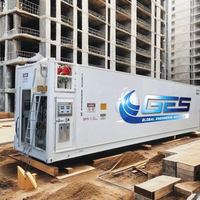 Durable Stainless Steel Double Wall Pump-Integrated Containerized Fuel Tank for Remote Construction Site Energy Support
