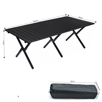 Mobilier de plein air Table à oeufs légère et portable Table pliable pour pique-nique et fête de camping Table de camping pliable réglable