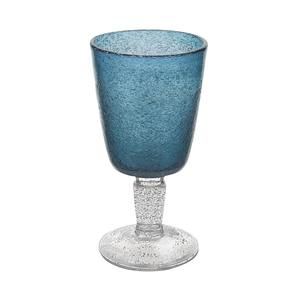 MEMENTO - Verre à vin GOBLET LINE en verre bleu foncé 30CL - Product Image 1