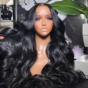 Achats en ligne pour femmes, perruques de cheveux humains, apparence réelle, indétectable, Body Wave Lace Front Wig - Product Image 1