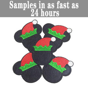 Benutzer definierte verschiedene Designs Weihnachts serie <span class=keywords><strong>Patch</strong></span> Castle <span class=keywords><strong>Pattern</strong></span> Eisen auf Stick patches - Product Image 6
