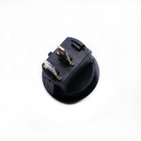 Interrupteur à bascule rond, noir, 6a 250v, 2 broches on/off, t85 CQC, livraison gratuite