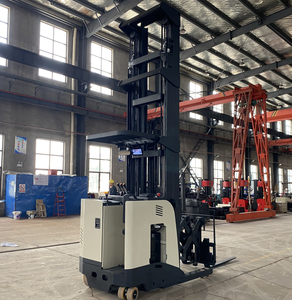 Everlift 4-10m dalam ganda gunting triplex tiang mencapai palet forklift <span class=keywords><strong>stacker</strong></span> 1ton- 2ton berdiri pada jenis susun jangkauan listrik - Product Image 3