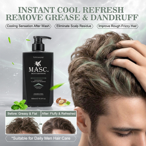 <span class=keywords><strong>Shampooing</strong></span> clarifiant <span class=keywords><strong>et</strong></span> nettoyant en profondeur <span class=keywords><strong>anti</strong></span>-pelliculaire à la menthe poivrée <span class=keywords><strong>et</strong></span> à l'aloe vera biologique, marque privée - Product Image 3