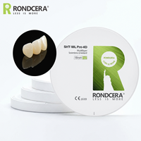 Disque en zircone multicouche esthétique 4D Rondcera SHT-ML Pro pour remodelages antérieurs – Céramique dentaire de qualité supérieure, directement de l'usine