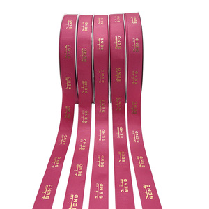 Pita Grosgrain Custom Logo Gratis Ukuran 2-100MM, Pita Pembungkus Kado Personal dengan Logo Cetak untuk Hiasan Pita - Product Image 5