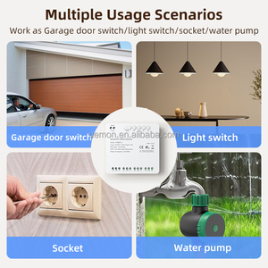 Uemon Smart Home 4ch Wifi + <span class=keywords><strong>Rf</strong></span> Zelfsluitende 4-weg Relaismodule Tuya Smart Wifi/<span class=keywords><strong>Zigbee</strong></span> Afstandsbediening Schakelaar Voor Garage Hotel - Product Image 4