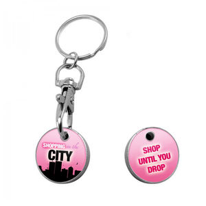 LLavero de Metal para carrito de la compra, accesorio para guardar monedas, para supermercado - Product Image 3