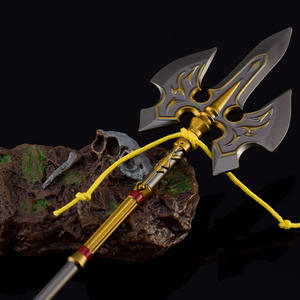 De Legende Van <span class=keywords><strong>Zelda</strong></span> 22Cm Koninklijke Wacht Speer Metalen Sleutelhanger Kids Speelgoedtas Charme Wapen Model Ambachtelijke Ornament Hanger - Product Image 3