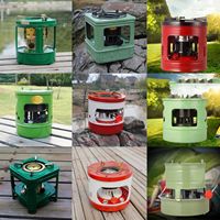 Réchaud de camping et pique-nique de style rétro, design intégré, pratique, à combustion d'huile