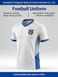 Vente en gros usine – Maillot <span class=keywords><strong>de</strong></span> football saison 2026 à manches courtes, édition fan, en fibre <span class=keywords><strong>de</strong></span> polyester, personnalisable avec nom et numéro - Product Image 6