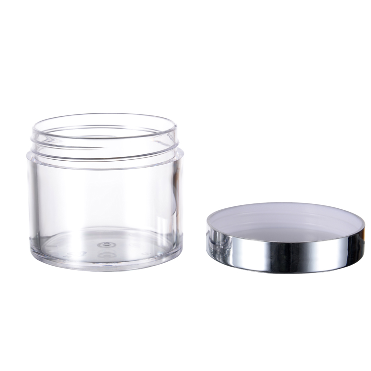 Wholesale 60g 2oz 120g 4oz PS material lip scrub jar glitter jars plastic jars for Nail Art Powder Cream