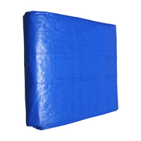 Bâche en tissu tissé enduit PE 20x20m 300g/m² bleue, imperméable, résistante aux UV, ignifuge, coupe-vent pour auvent extérieur
