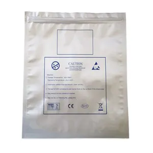 Özelleştirilmiş baskı Anti statik ambalaj ESD alüminyum nem bariyeri çantası/alüminyum folyo çanta