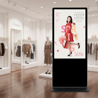 Youshi Cloud OEM ODM Layar LCD 4K Super Slim Bezel 32-85 Inci, Kios Interaktif Digital Signage Android, Model Berdiri