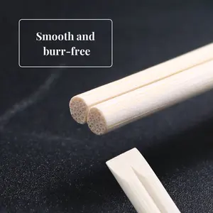 Baguettes jetables en bambou naturel 100% de haute qualité emballées individuellement avec logo personnalisé en gros en vrac