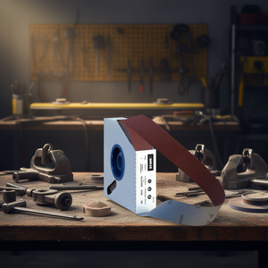 Banda Abrasiva Fervi 39x2500mm Grano 80 Óxido de Aluminio para Lijado de Metal - Product Image 3