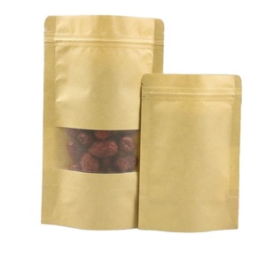 Túi Nhựa Đựng Thực Phẩm Nhỏ Phân Hủy Sinh Học Nhỏ In Tùy Chỉnh Túi Nhựa Mylar Đứng Đóng Gói Màu Đen Mờ Có Cửa Sổ Khóa Kéo - Product Image 1