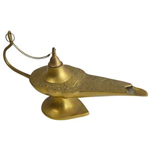 Brass Polished <b>Incense</b> Holder Multiple Finishing Design Genie Lamp Shaped <b>Incense</b> Burner - Product Image 1