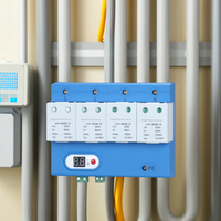Protecteur de surtension AC SPD 100KA 1P 2P 3P 4P 275V T2 pour équipement électronique Dispositif de protection contre la foudre