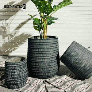 Pot bunga semen serat kaca kualitas tinggi dan pot tanaman bunga berkebun pot untuk dekorasi luar ruangan - Product Image 2
