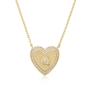 Collier tendance De marque geneva en argent, bijoux avec lettres en Zircon, incrusté De diamants, lumière solaire, Initial De cœur, cadeau pour femme - Product Image 6
