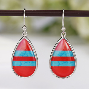 Boucles d'oreilles en forme de goutte d'eau pour femmes, style vintage, accessoires pour les oreilles à porter au quotidien - Product Image 2