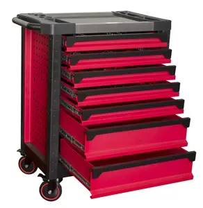 New custom design durable carbon steel swiss kraft tech trolley auto hand tools box set