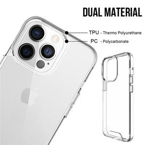 Funda trasera para PC, funda transparente para teléfono móvil, transparente, a prueba de golpes, TPU para <span class=keywords><strong>Iphone</strong></span> 14, <span class=keywords><strong>13</strong></span> <span class=keywords><strong>Pro</strong></span> Max, funda para teléfono, lisa, 200, 2017 - Product Image 4