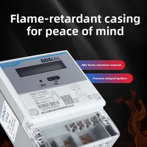 Compteur d'énergie numérique haute précision monophasé DDS666 Chint Kunlun pour usage locatif, fabriqué en Chine - Product Image 4