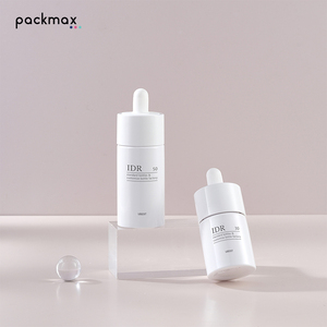 High Transparent PET 30ml 50ml <b>Dropper</b> <b>Bottle</b> for Serum - Empty Cosmetic Glassy Container Wholesale - Product Image 2