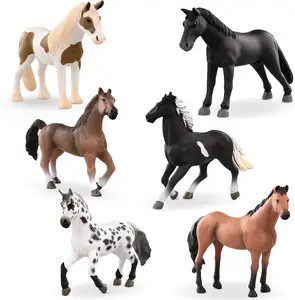 Özel gerçekçi at oyuncakları kızlar ve erkekler için arap aygır at oyuncak heykelcik hayvan oyuncaklar çocuklar için