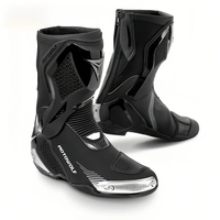 Bottes de moto de course à coque rigide avec protection de la cheville, bottes de moto de course montantes, bottes de sport pour moto
