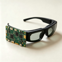 Carte mère PCBA pour lunettes intelligentes OEM AI, carte de contrôle pour lunettes AR avec module d'assistant vocal et circuit de pilote d'affichage