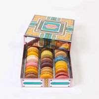 Großhandel öl beständige Macaron-Verpackungs boxen in Lebensmittel qualität Benutzer definierte Schokoladendonut-Dessert boxen für Backwaren und süße Geschenk verpackungen