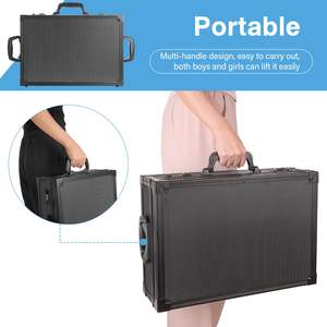 Dual Combination Lock <b>Trading</b> <b>Card</b> <b>Storage</b> <b>Box</b> Hard <b>Plastic</b> Top Loaders Magnetic <b>Card</b> Holders Double Protection for Valuable - Product Image 3